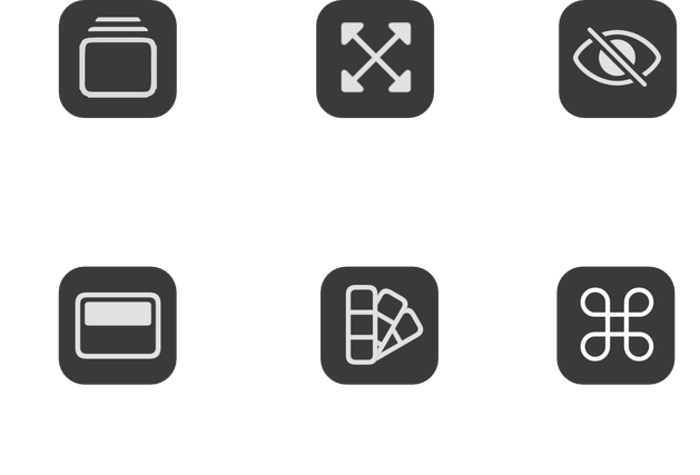 Image: DockStacks Features Multiple Stacks. Drag & Drop. Auto-Hide. Always on Top. Adjust Appearance. Global Shortcuts
